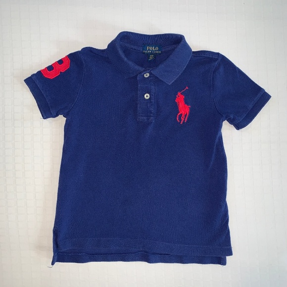 Polo Ralph Lauren Other - Polo Ralph Lauren Blue Polo Red Pony 4T